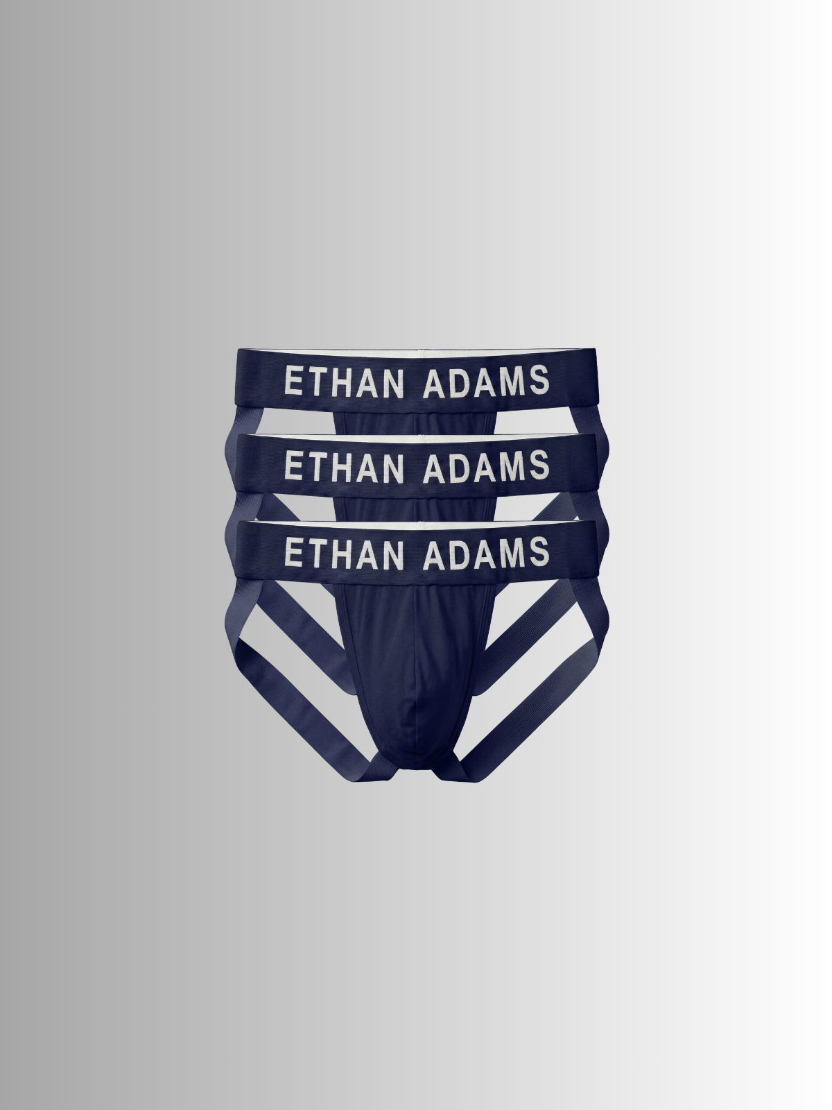 Essential Cotton Jockstrap - Atlantic (3 Pack)