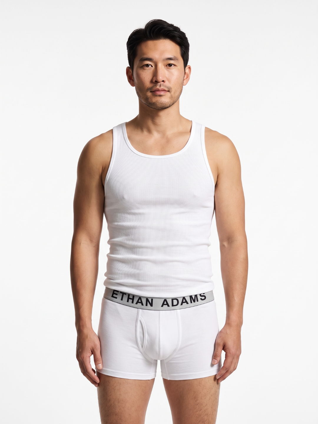 Essential Cotton Boxer Brief 5" - Pure White