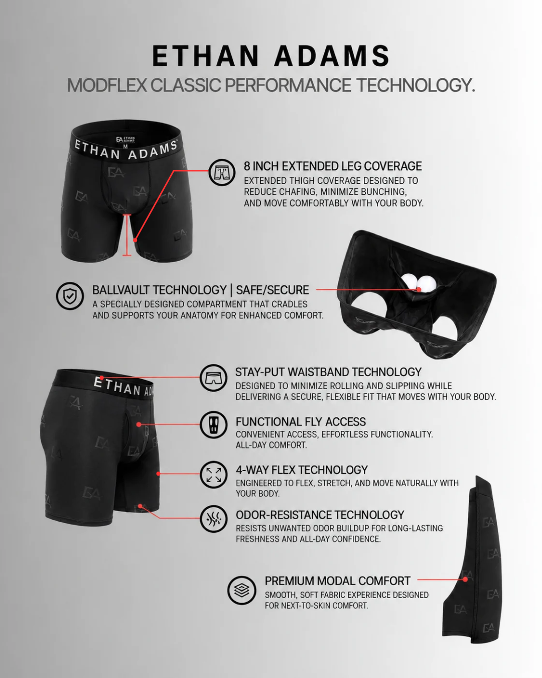 MODFLEX CLASSIC 8" - Black