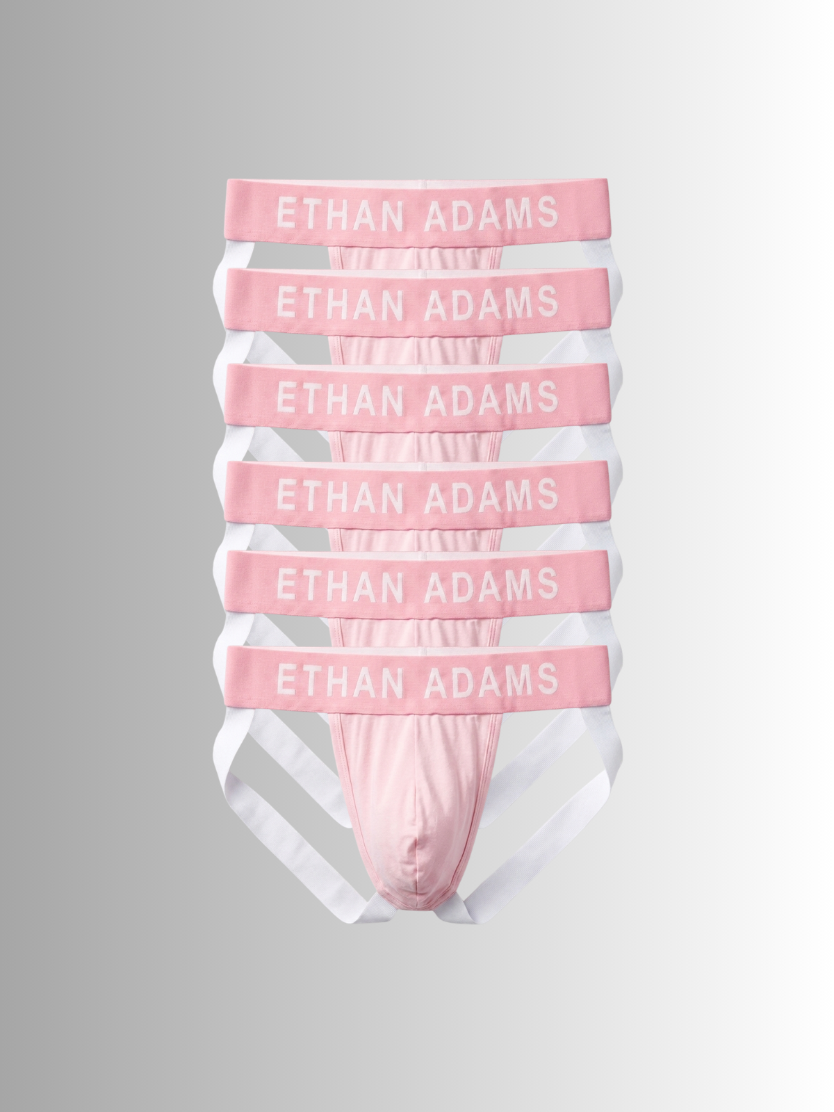 Essential Cotton Jockstrap - Blush Pink (6 Pack)