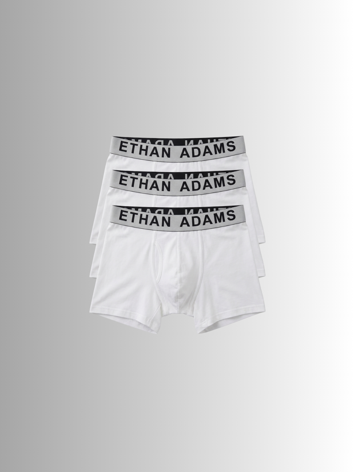 Essential Cotton Boxer Brief 5" - Pure White (3 Pack)