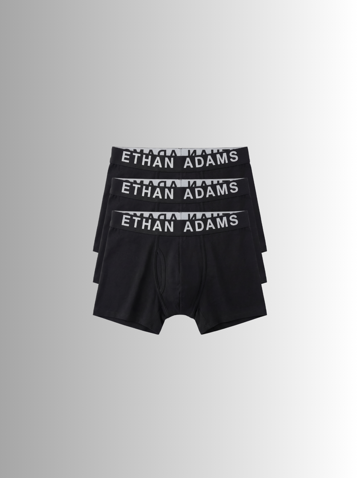 Essential Cotton Boxer Brief 5"- Black (3 Pack)