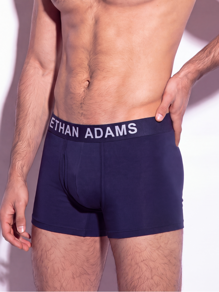 Essential Cotton Boxer Brief 5" - Navy Blue