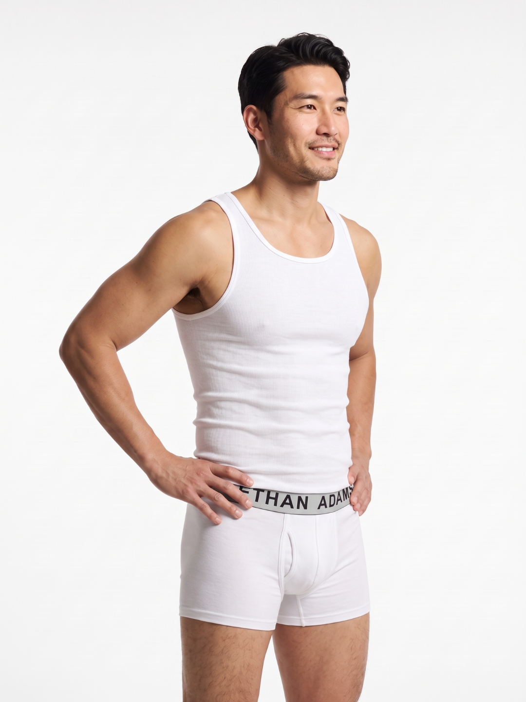 Essential Cotton Boxer Brief 5" - Pure White